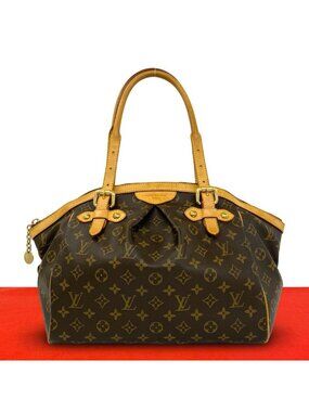 Louis Vuitton Tivoli GM Monogram Leather Shoulder Bag Tote Brown